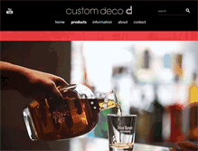 Tablet Screenshot of customdeco.com